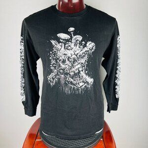 Lurking Class Brand Sketchy Tank Mushroom Skull T-Shirt Shirt